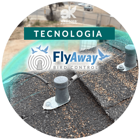 Tencologia Allontanamento Piccioni FlyAway Elettromagnetico