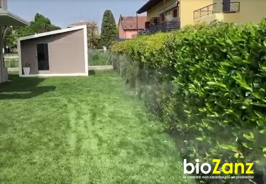 Nebulizzatore antizanzare automatizzato per giardino