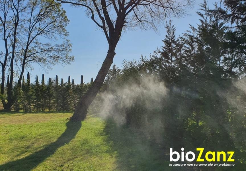 Disinfestazione zanzare con impianto barriera naturale