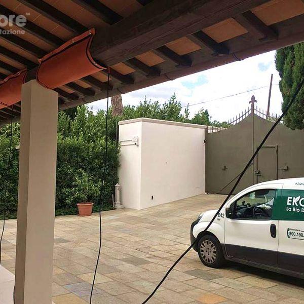 Trattamento antitarlo travi in legno a infrarossi