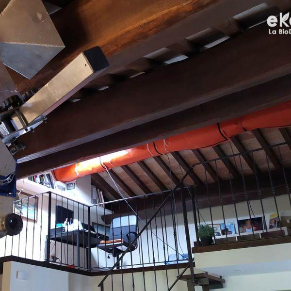 Trattamento antitarlo a infrarossi per travi in legno